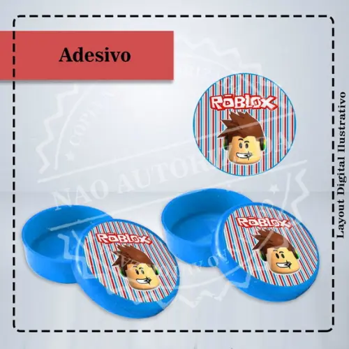 Adesivo 5 cm Roblox 2382 Arquivo Digital