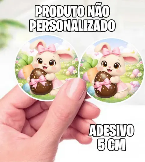 Adesivo Coelhinha Ovo - 7048 Arquivo Digital