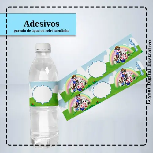 Adesivo de Agua Babybus - 6389 Arquivo Digital