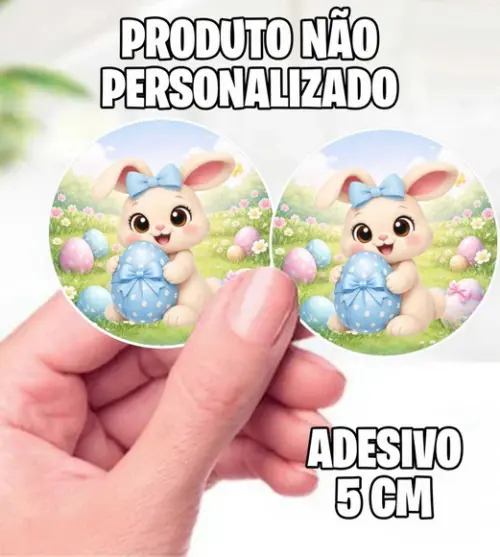 Adesivo Pascoa Coelhinho - 7047 Arquivo Digital
