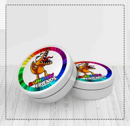 Adesivos 5 cm Redondo Rainbow Friends 1567 Arquivo Digital