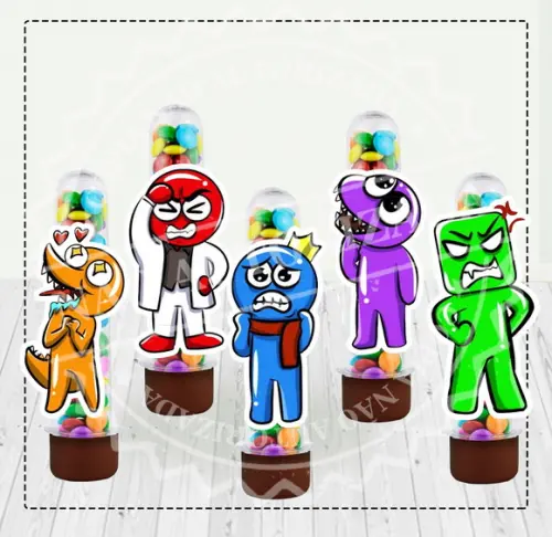 Aplique para Tubet Rainbow Friends - 4034 Arquivo Digital
