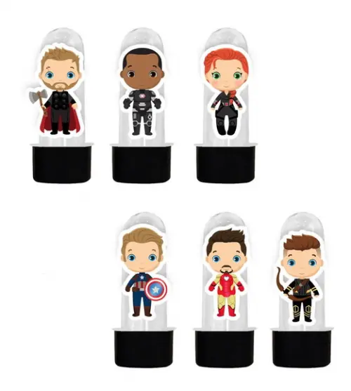 Apliques para Tubet Mini Avengers - Ref 5429 Arquivo Digital
