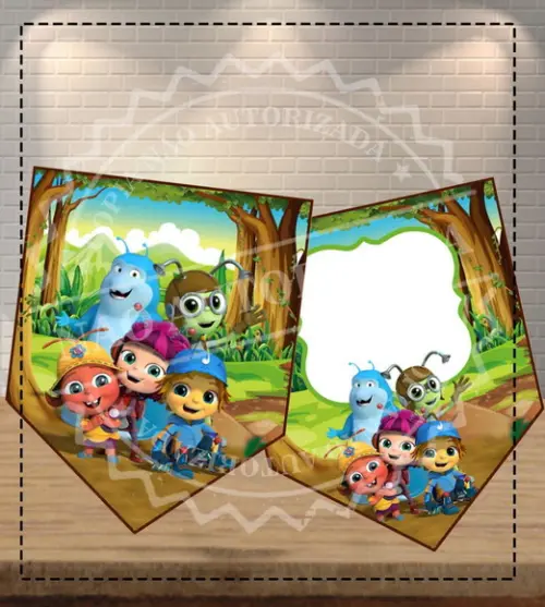 Bandeirola Beat Bugs - 6623 Arquivo Digital