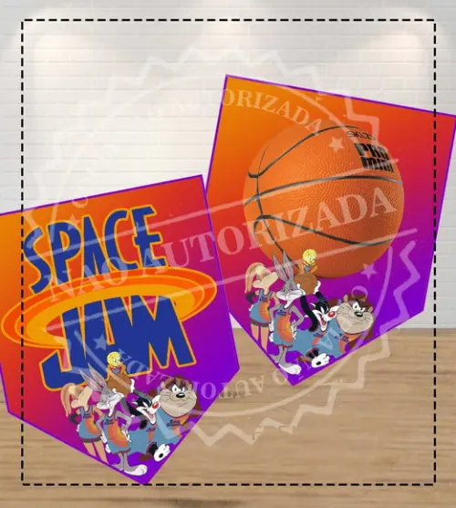 Bandeirola Looney Tunes Space Jam 6644 Arquivo Digital