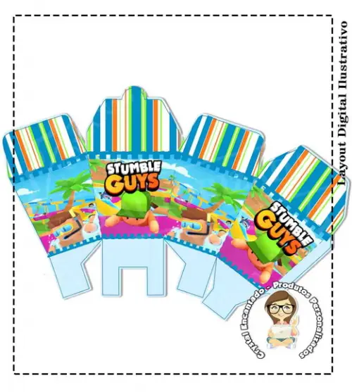 Caixa Bala e Sushi Stumble Guys - Arquivo Digital