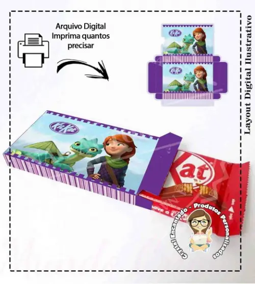 Caixa Kit Kat Dragoes em Resgate - 3690 Arquivo Digital