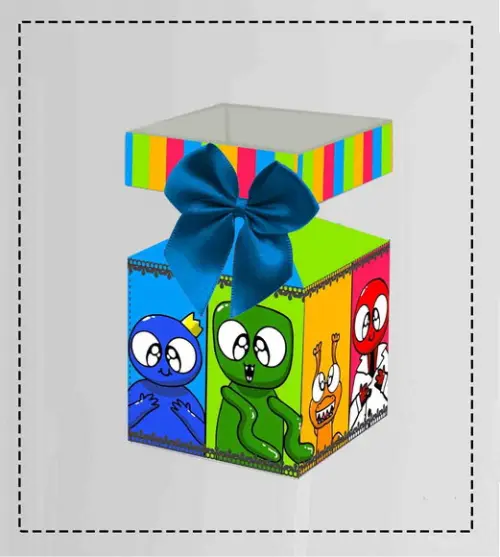 Caixa Meia Bala Rainbow Friends - 6448 Arquivo Digital