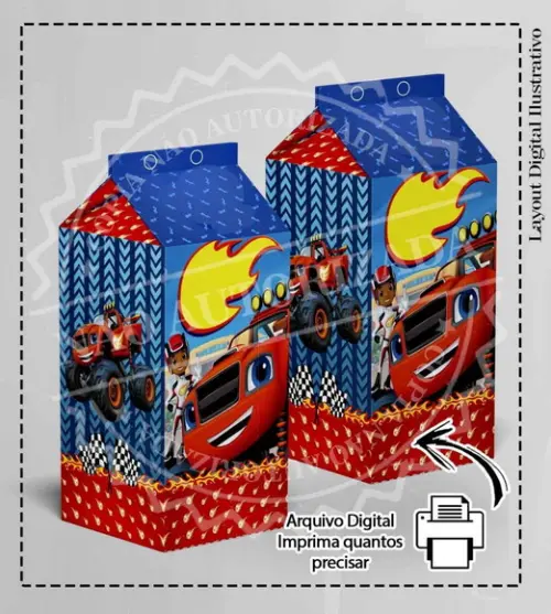 Caixa Milk Blaze Monster - 6535 Arquivo Digital