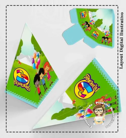 Caixa Milk e Piramide 3 Palavrinhas - Arquivo Digital
