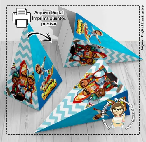 Caixa Milk e Piramide Subway Surfers - Arquivo Digital