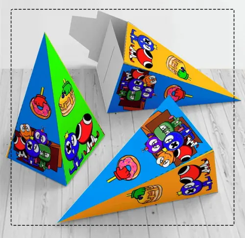 Caixa Milk e Piramide Rainbow Friends - Arquivo Digital