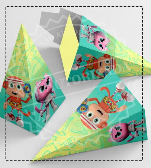 Caixa Piramide Chico Bon Bon - 6474 Arquivo Digital