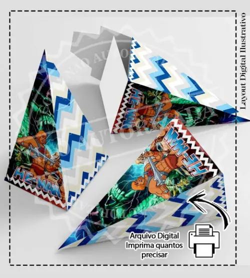 Caixa Piramide He Man - 7024 Arquivo Digital