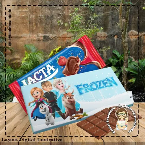 Capa para Chocolate Frozen - 6559 Arquivo Digital