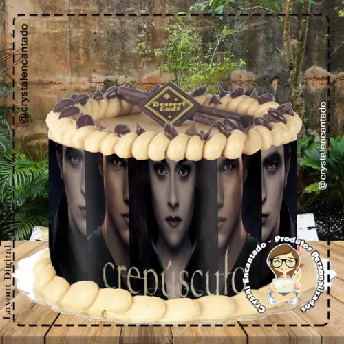 FAIXA PARA BOLO CRESPÚSCULO 01 - ARQUIVO DIGITAL