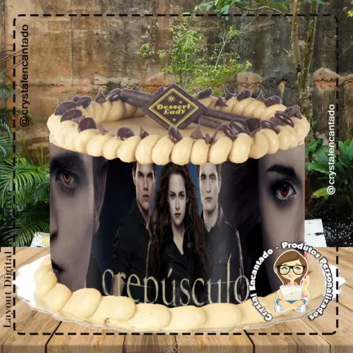 FAIXA PARA BOLO CRESPÚSCULO 03 - ARQUIVO DIGITAL