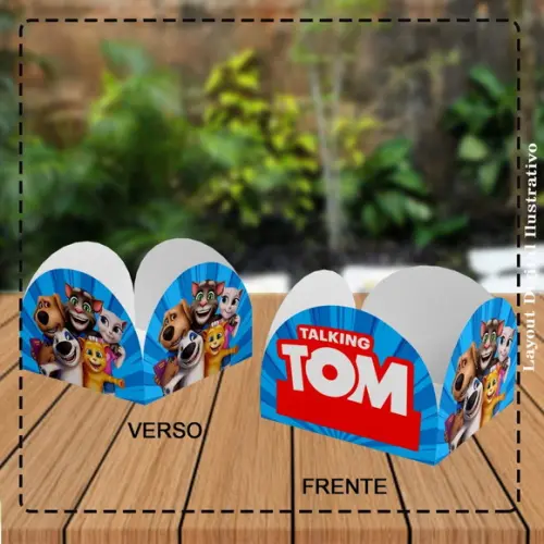 Forminha de Doce Talking Tom - 1284 Arquivo Digital