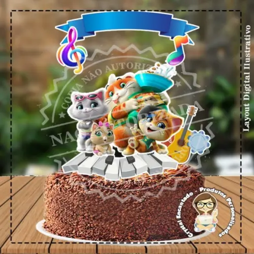 Kit Bolinho 44 Gatos - Arquivo Digital