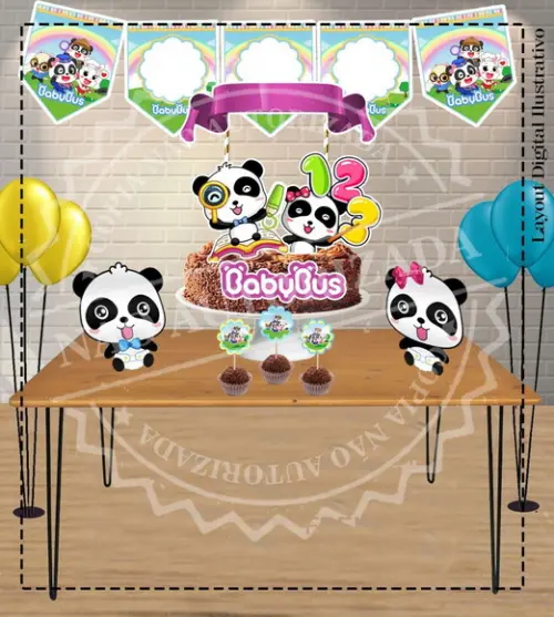 Kit Bolinho Babybus - Arquivo Digital