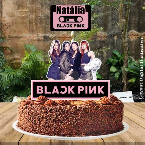 Kit Bolinho Black Pink - Arquivo Digital