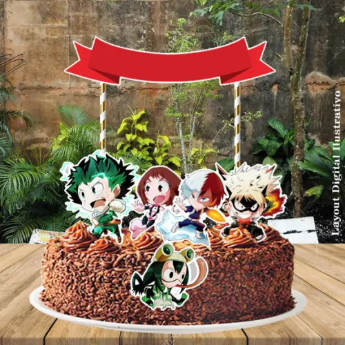 Kit Bolinho Boku no Hero - Arquivo Digital