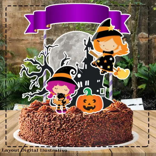 Kit Bolinho Halloween - Arquivo Digital