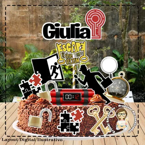 Kit Festa Escape The Room - Arquivo Digital