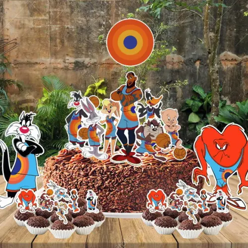 Kit Só Um Bolinho Space Jam - 3064 Arquivo Digital