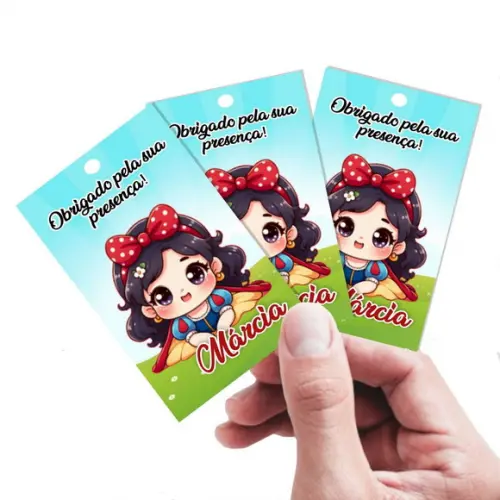 Tags 7x4 Branca de Neve - Ref 5616 Arquivo Digital