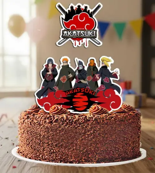 Topo de Bolo Akatsuki - 6861 Arquivo Digital