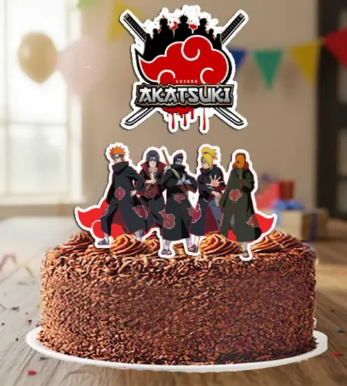Topo de Bolo Akatsuki - 6862 Arquivo Digital