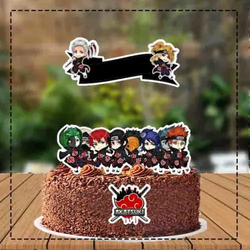 Topo de Bolo Akatsuki - Ref 1613 Arquivo Digital