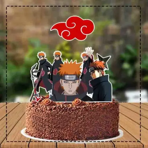 Topo de Bolo Akatsuki Pain - Ref 3558 Arquivo Digital