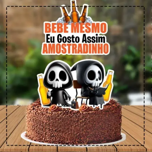 Topo de Bolo Amostradinho - Ref 5889 Arquivo Digital
