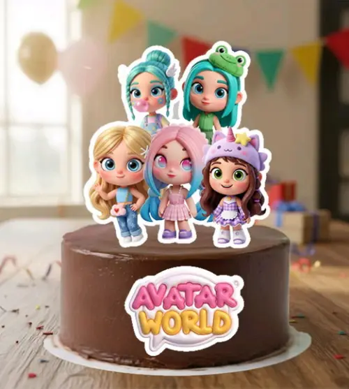Topo de Bolo Avatar World - 7071 Arquivo Digital