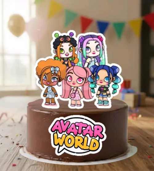 Topo de Bolo Avatar World - 7082 Arquivo Digital