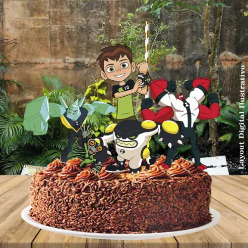 Topo de Bolo Ben 10 - Ref 0311 Arquivo Digital