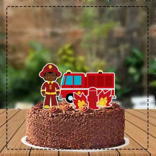 Topo de Bolo Bombeiros - Ref 0487 Arquivo Digital