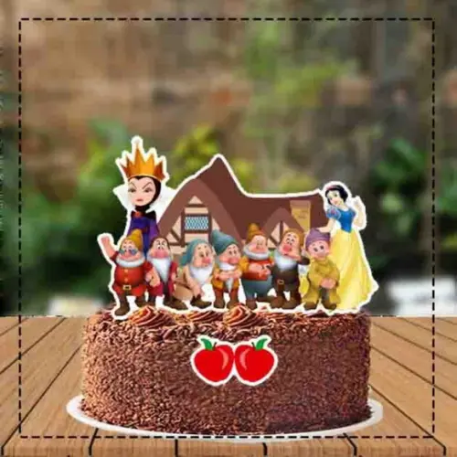 Topo de Bolo Branca de Neve - 3759 Arquivo Digital