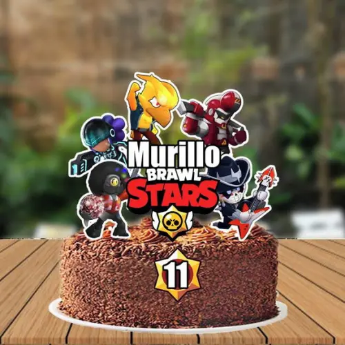 Topo de Bolo Brawl Stars - 0537 Arquivo Digital