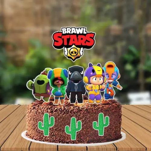 Topo de Bolo Brawl Stars - 0540 Arquivo Digital
