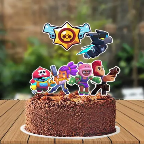 Topo de Bolo Brawl Stars - 0543 Arquivo Digital