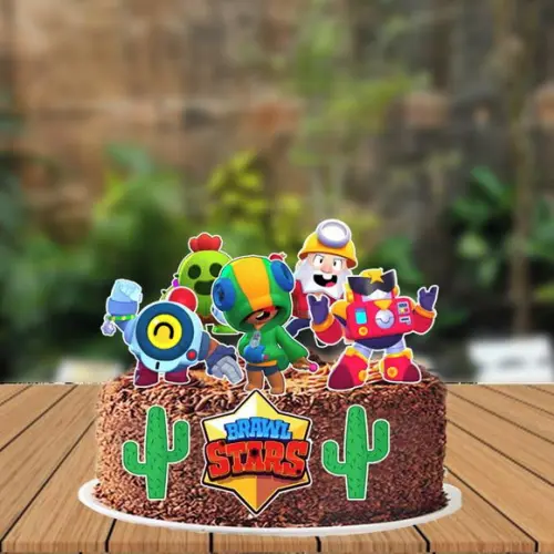 Topo de Bolo Brawl Stars - 2262 Arquivo Digital
