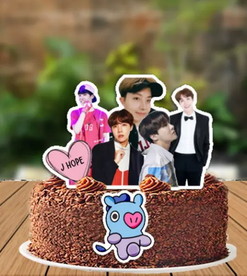 Topo de Bolo Bts J Hope - 6118 Arquivo Digital