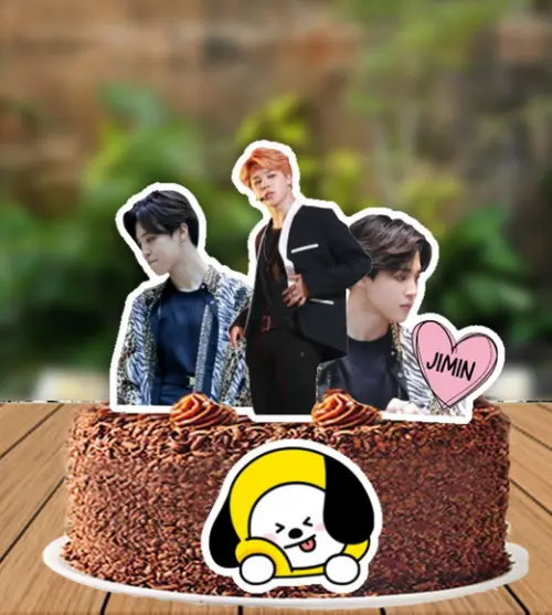 Topo de Bolo Bts Jimin - 6112 Arquivo Digital