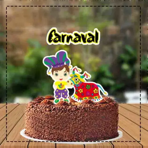 Topo de Bolo Carnaval Bumba Meu Boi - 1506 Arquivo Digital