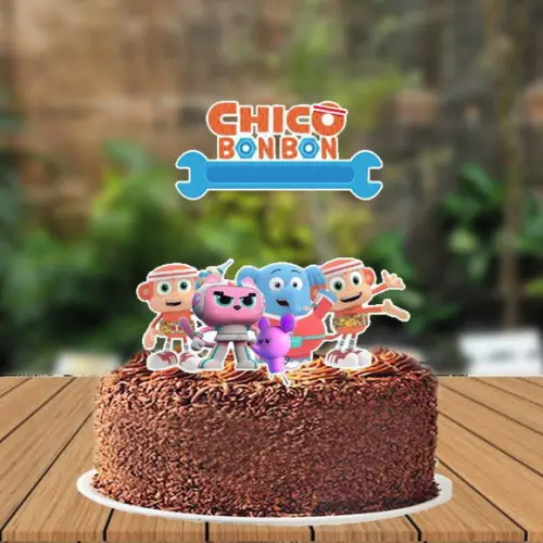 Topo de Bolo Chico Bon Bon - 3305 Arquivo Digital