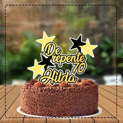 Topo de Bolo de Repente 70 - Ref 0694 Arquivo Digital