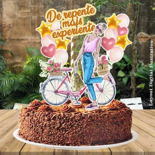 Topo de Bolo de Repente Mais Experiente 1350 Arquivo Digital